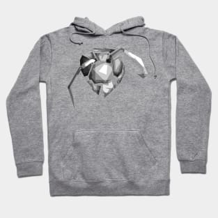 wasp's head in black and white Hoodie